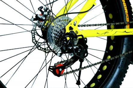jaguar frame ontrack fat tyre bike cycle bicycle yellow 004