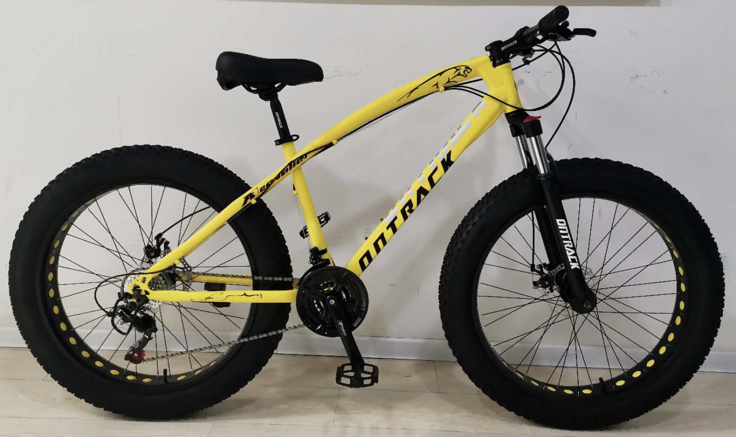 yellow fat bike