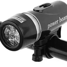 ONTRACK Bicycle 5 LEDs Power Beam Headlight Torch (Black) (1)