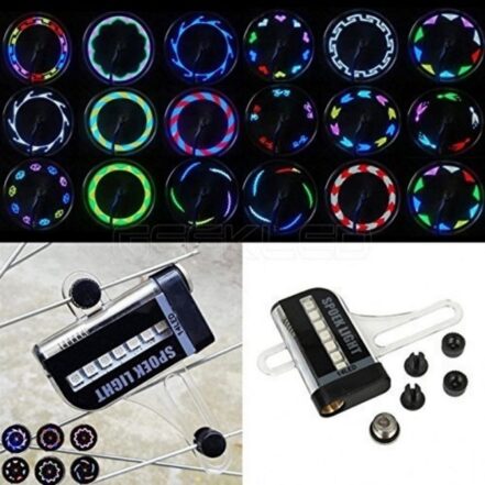 OnTrack Bicycle 14 LEDs 30 Changes Reflectors Wheel Signal Tyre Spoke Light (Pack of 1) (3)